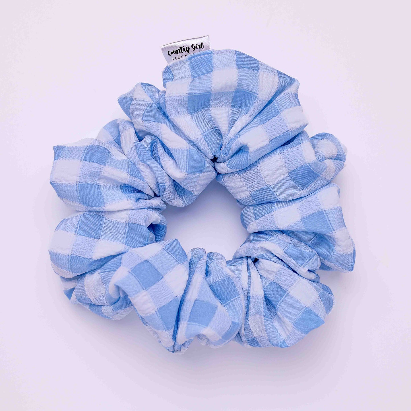 BLUE GINGHAM MIDI