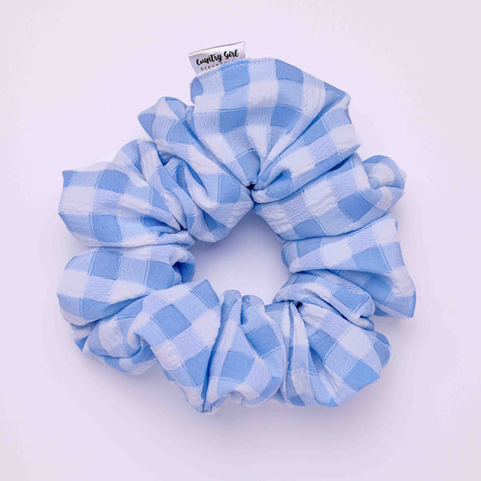 BLUE GINGHAM MIDI