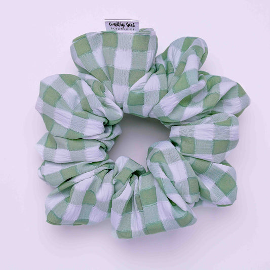 GREEN GINGHAM MIDI